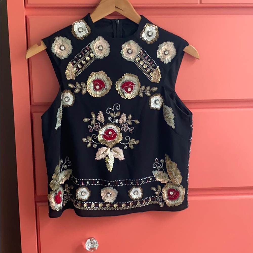 Needle and Thread embroidered top
